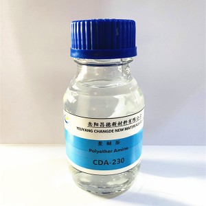 Amina poliéter D230 CAS 9046-10-0 pikeun Agen Epoxy-curing
